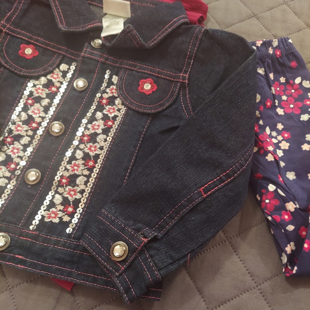 Embroidered Denim Jacket for Kids